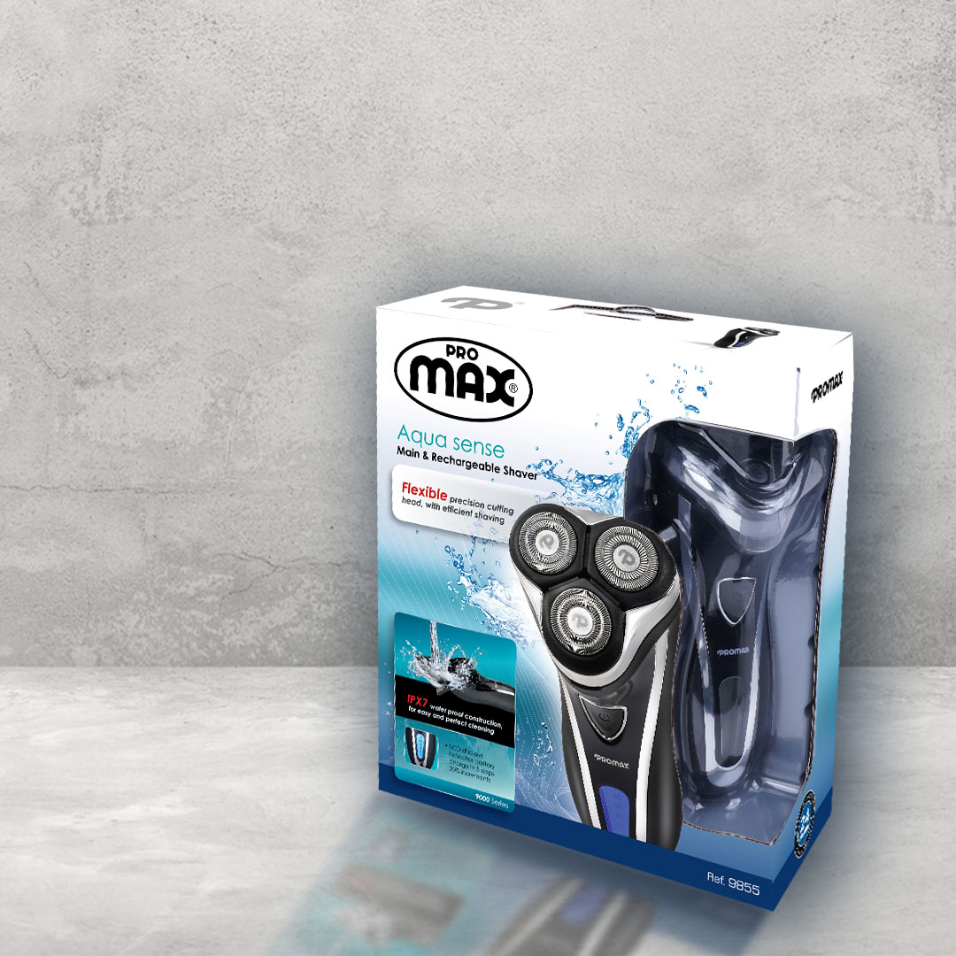 ریش تراش سه تیغ پرومکس مدل 9855