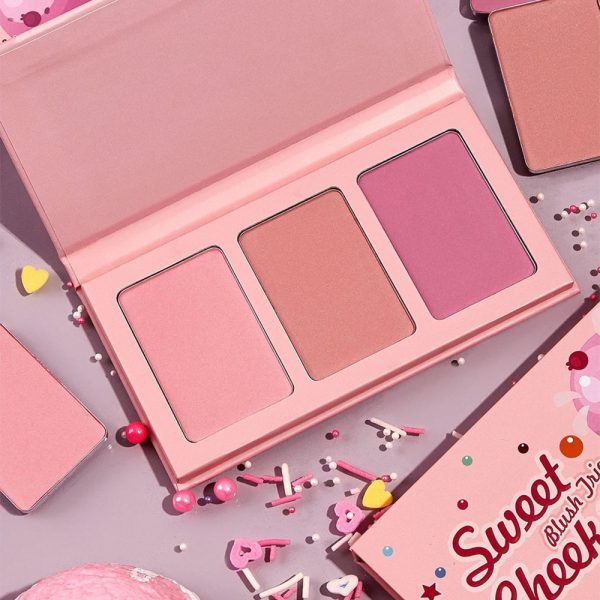 پالت رژگونه سه رنگ شیگلم مدل سوئیت چیکز sheglam sweet cheeks blush palette