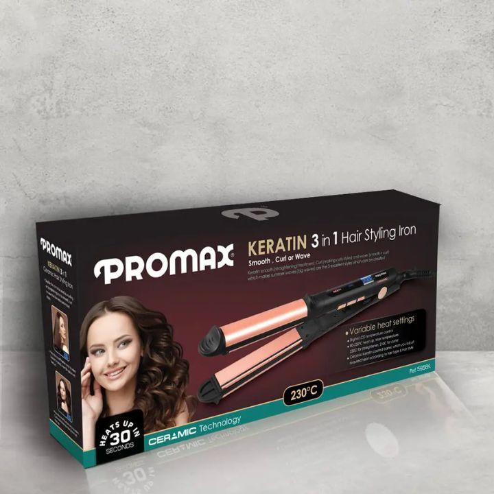 خرید اتو مو پرومکس مدل 5858K