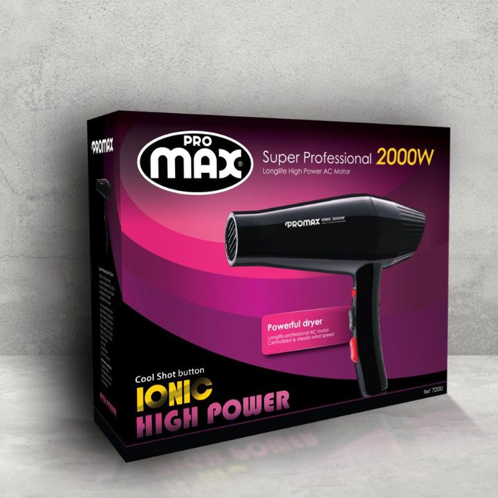 خرید سشوار پرومکس 2000 وات مدل 7200