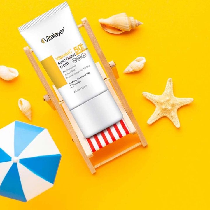 خرید فلوئید ضد آفتاب ویتالیر ویتامین سی SPF50