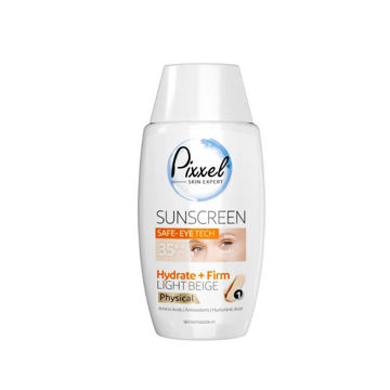 خرید کرم ضد آفتاب دور چشم و صورت فیزیکال رنگ بژ روشن پیکسل