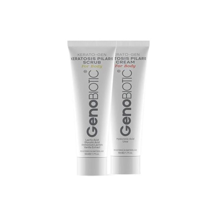 اسکراب و کرم کنترل‌کننده پوست مرغی بدن ژنوبایوتیک