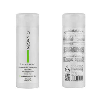 ژل شستشو صورت ژیناژن مناسب پوست چرب و مختلط 200ml
